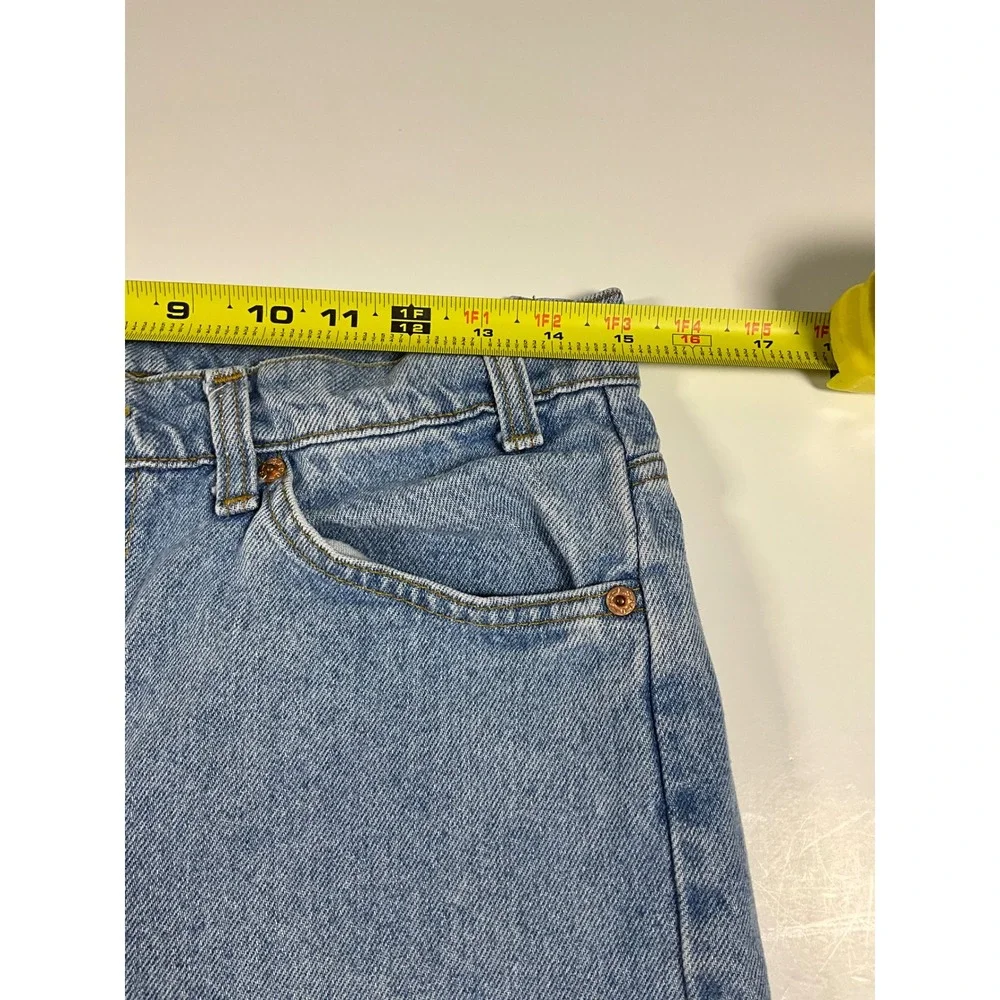 Vintage 90s Levis 505 Orange Tab Denim Shorts Light Wash Mens 32 USA